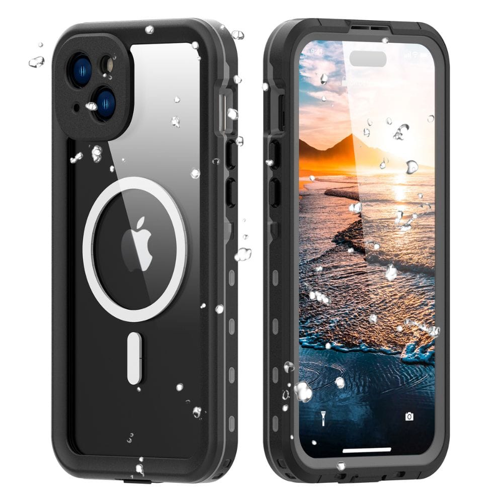 Forro iPhone 13 Shellbox Modelo DOT Color Gris