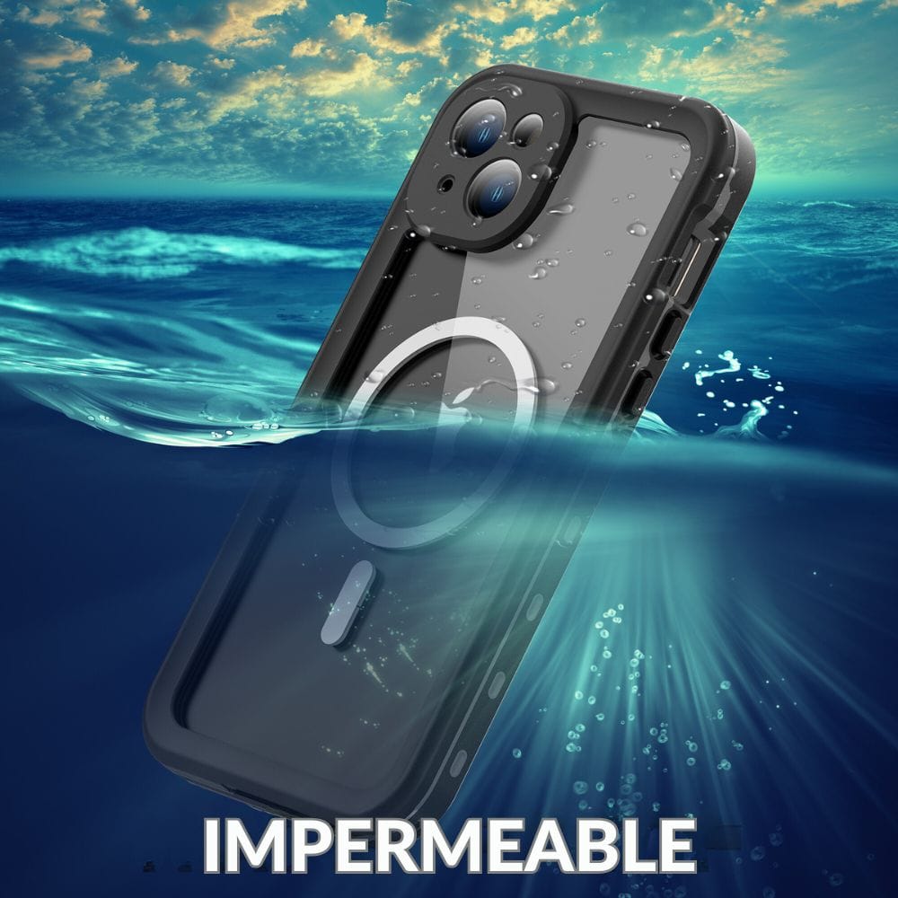 Forro iPhone 13 Shellbox Modelo DOT Color Gris