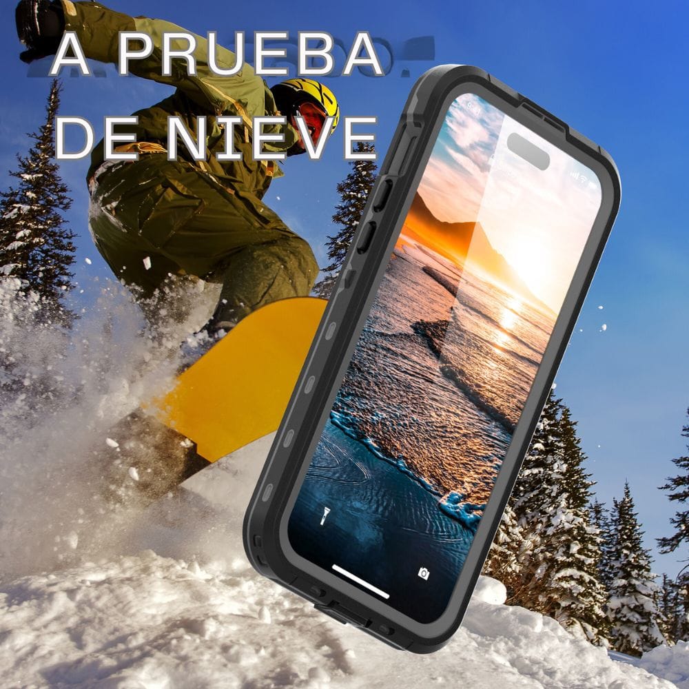 Forro iPhone 13 Shellbox Modelo DOT Color Gris