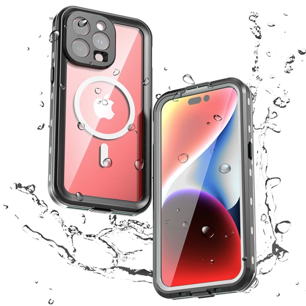 Forro iPhone 13 Pro Max Shellbox Modelo DOT Color Gris