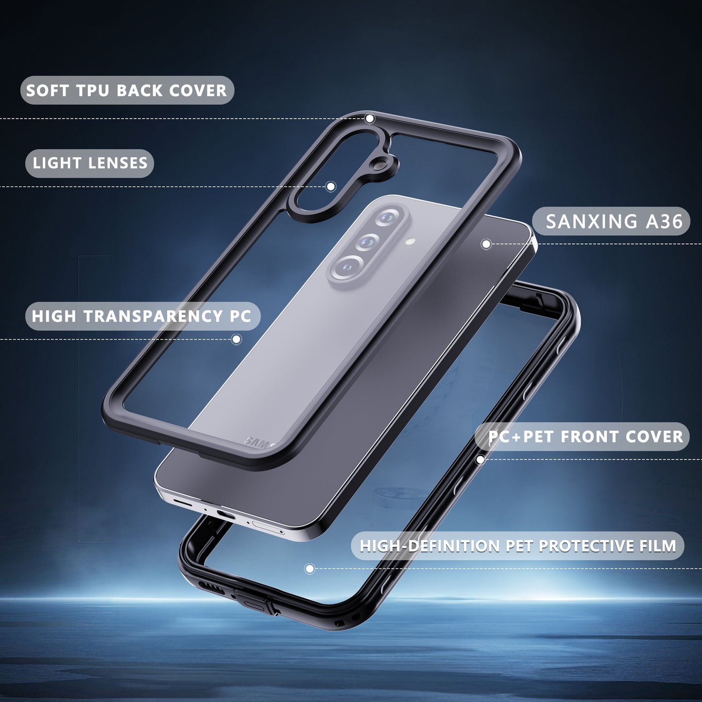 Forro Samsung Galaxy A36 Shellbox Modelo A