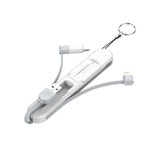 Cable 3 en 1 LC130: Micro/Lighting/USB-C