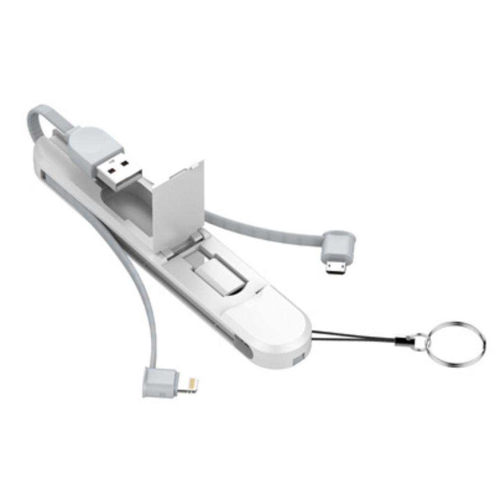 Cable 3 en 1 LC130: Micro/Lighting/USB-C