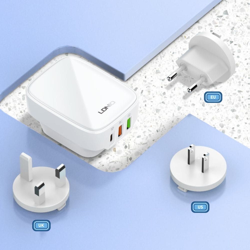 Cargador de 20W con 3 Puertos USB