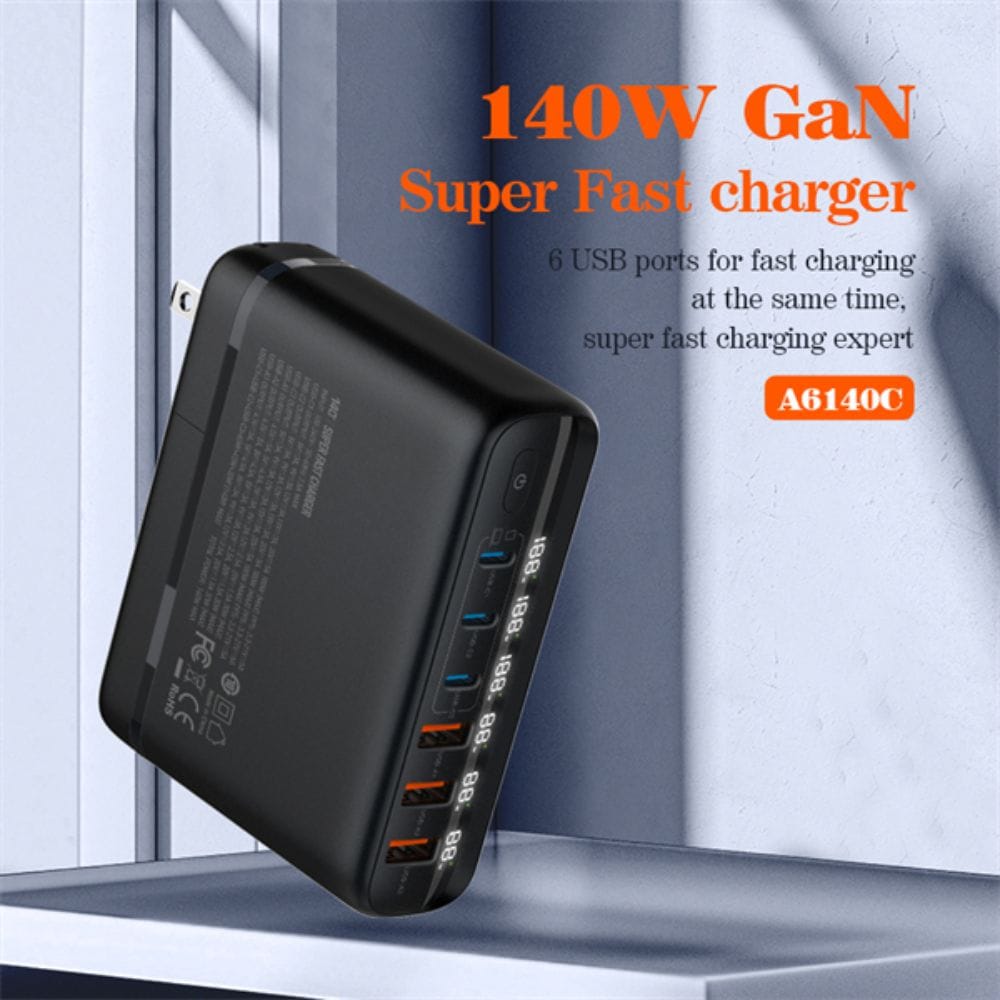 Cargador de 140W 6 Puertos