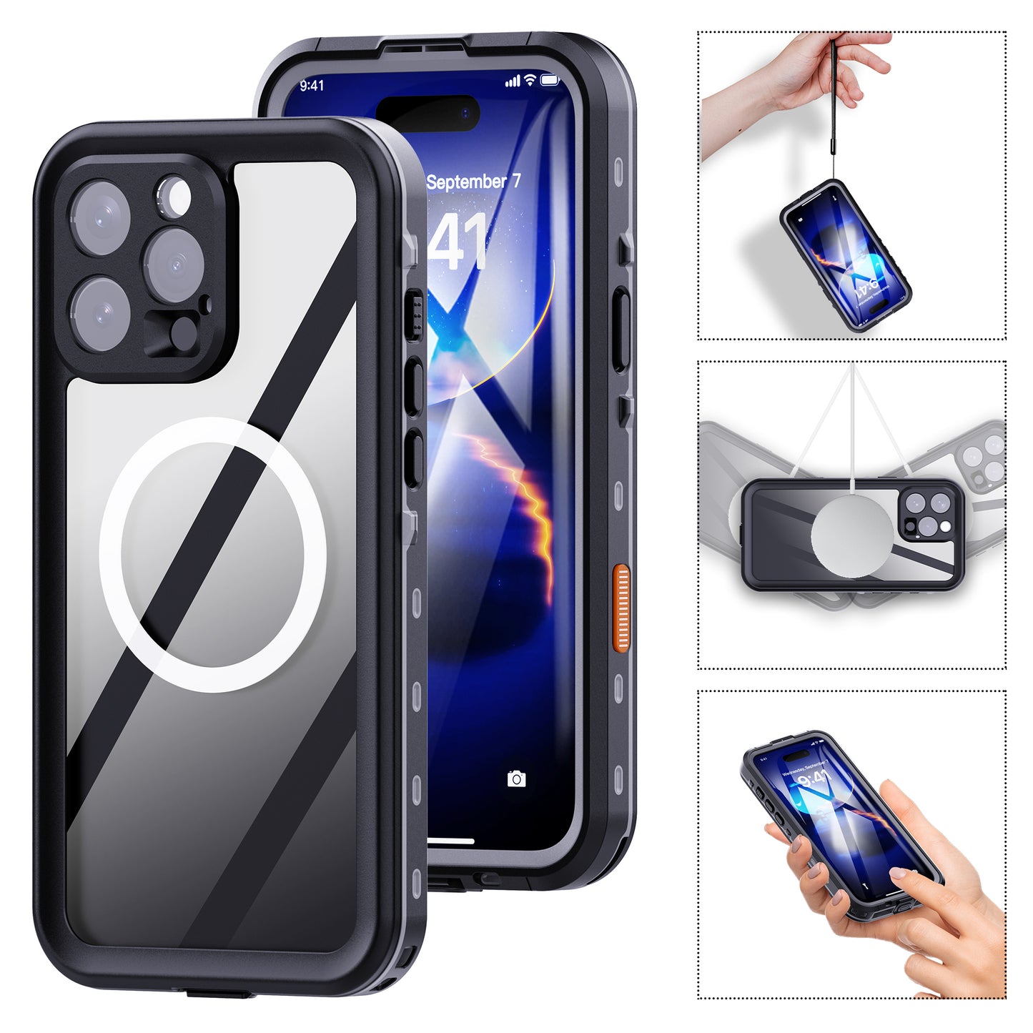 Forro iPhone 16 Pro Max Shellbox Modelo (DOT)