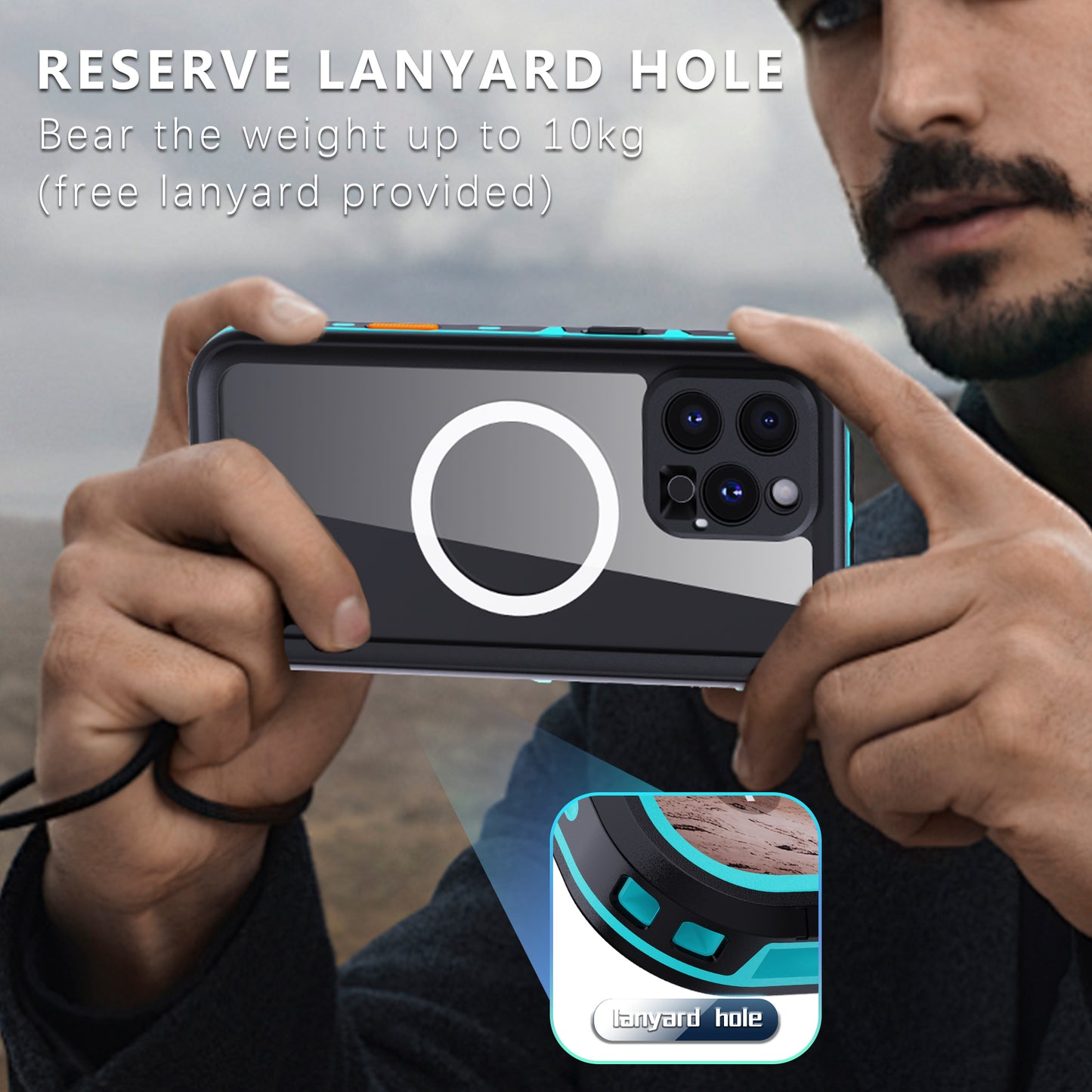Forro iPhone 16 Pro Shellbox Modelo (DOT)