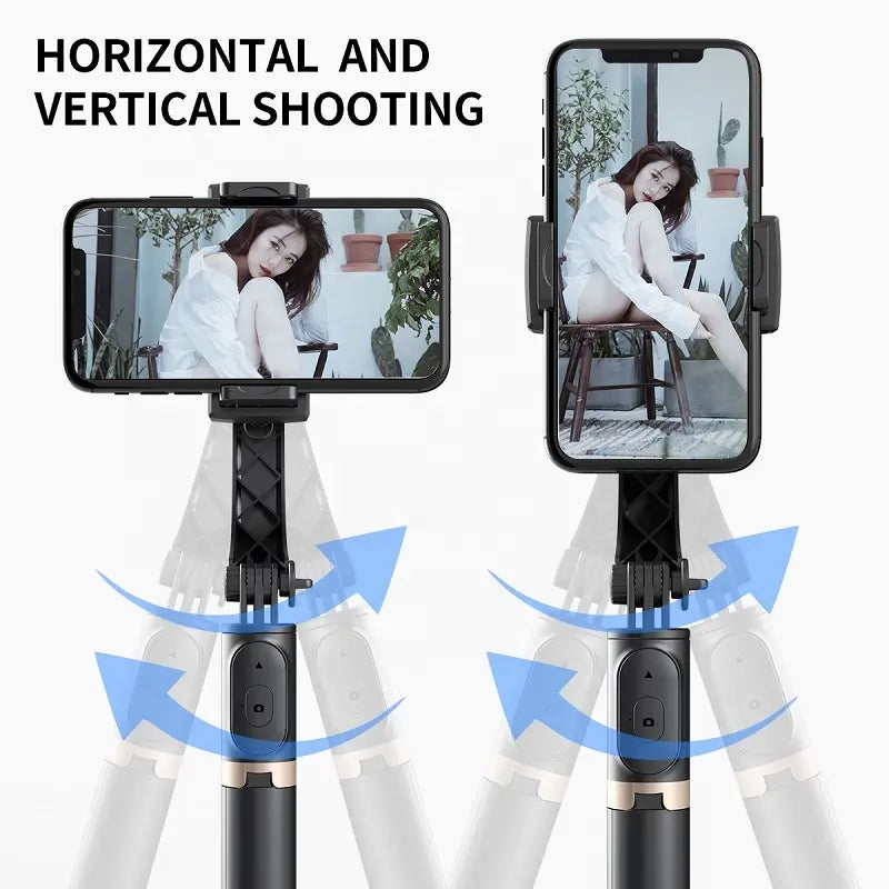 Gimbal Estabilizador Q08 3 en 1 con Trípode y Control Remoto