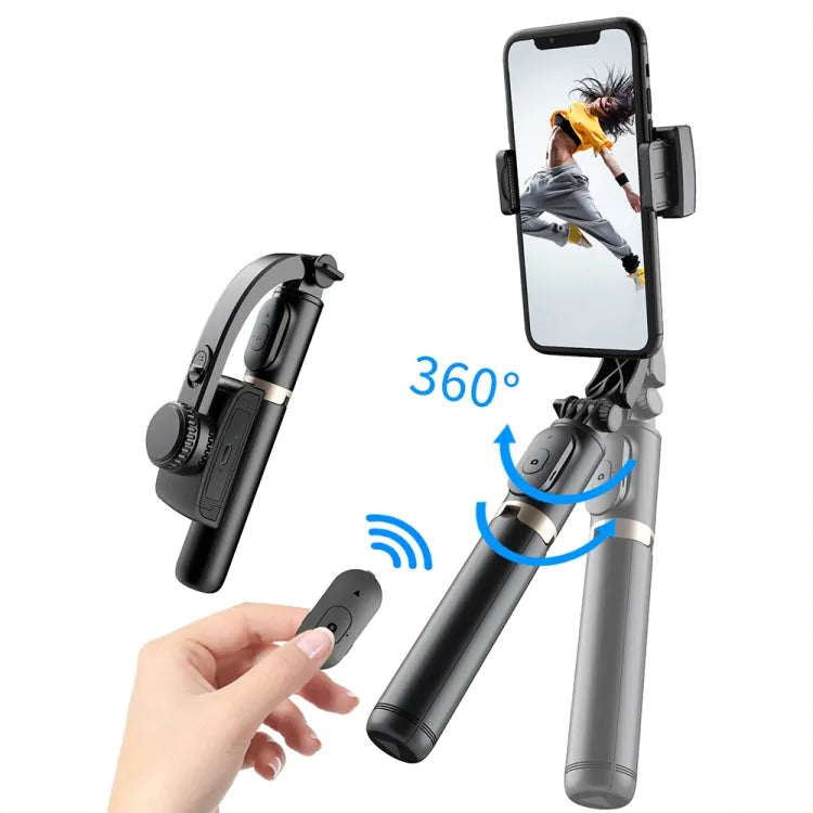 Gimbal Estabilizador Q08 3 en 1 con Trípode y Control Remoto