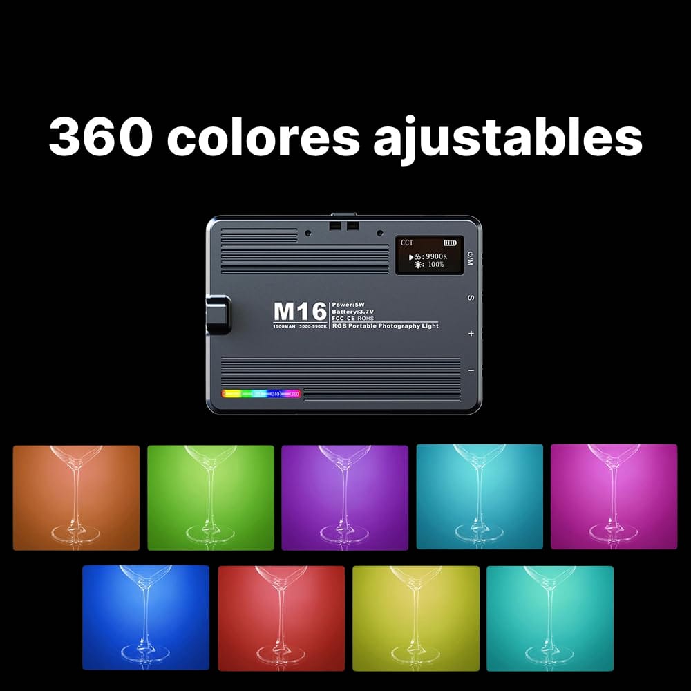 Luz Portátil M16 RGB Universal
