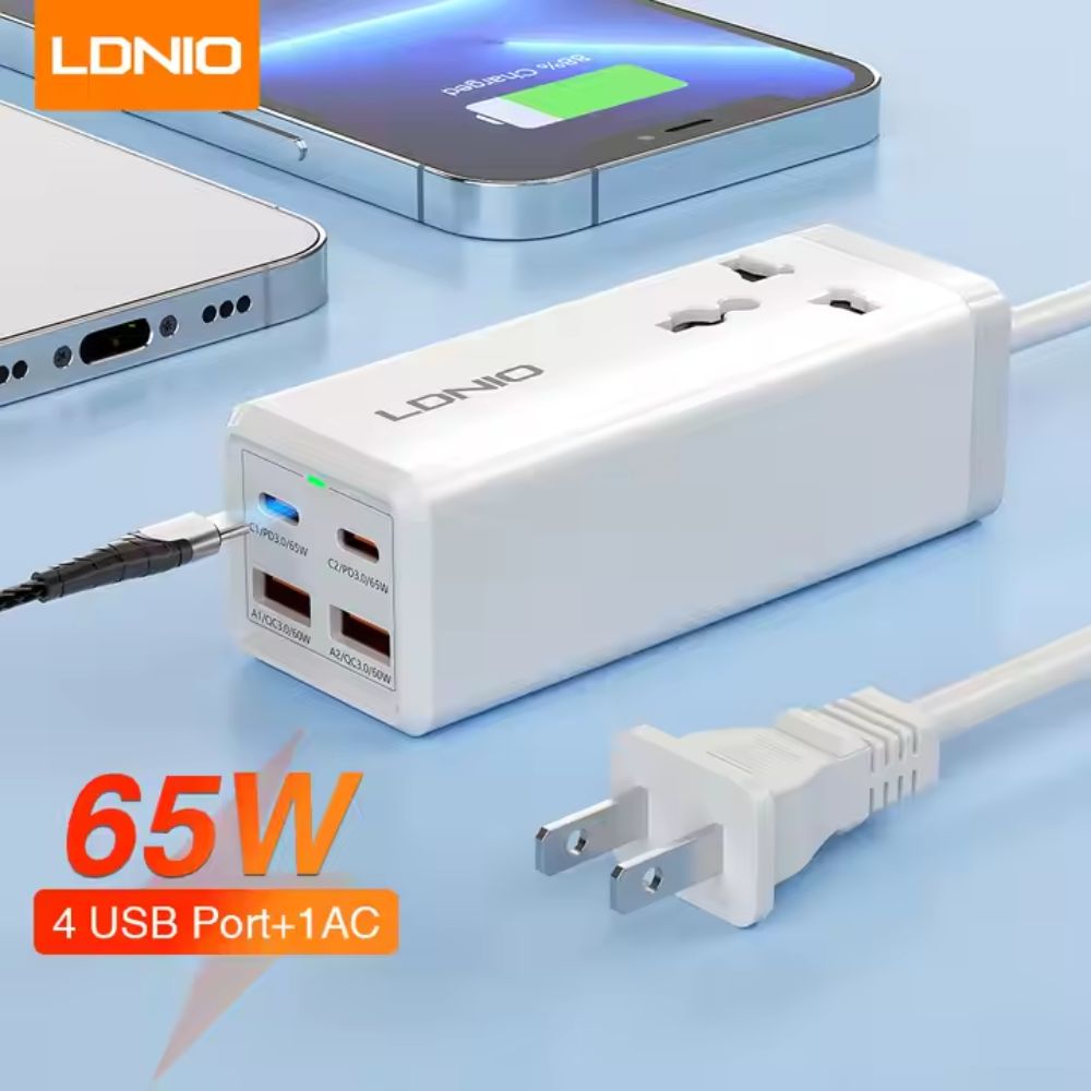 Cargador Inteligente 65w 4 Puertos