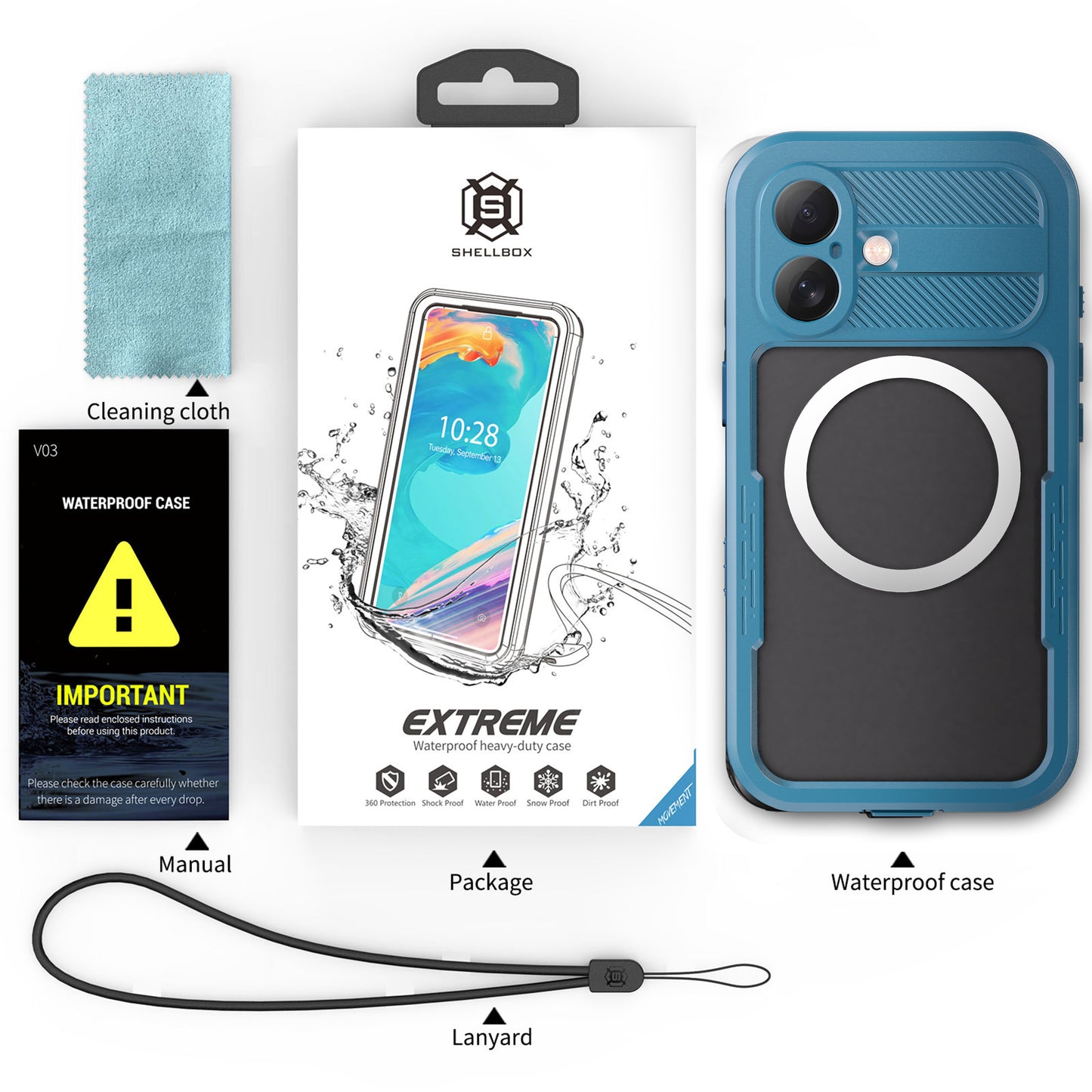 Forro iPhone 16 Shellbox Modelo (MARS)