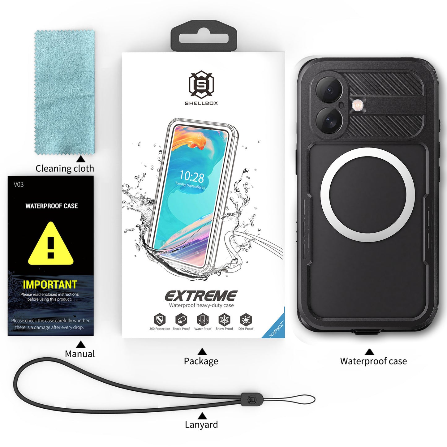 Forro iPhone 16 Shellbox Modelo (MARS)