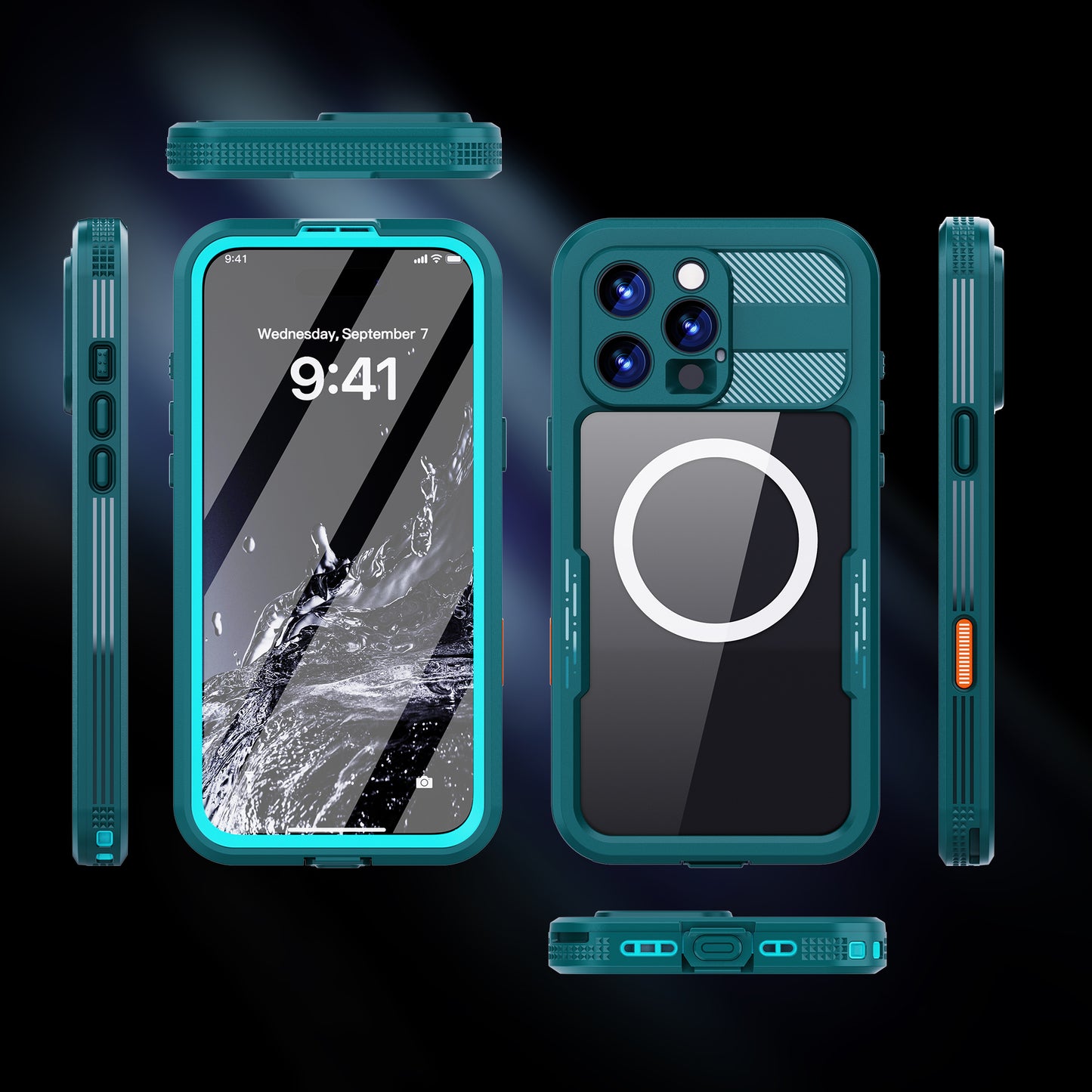 Forro iPhone 16 pro max Shellbox Modelo (MARS)