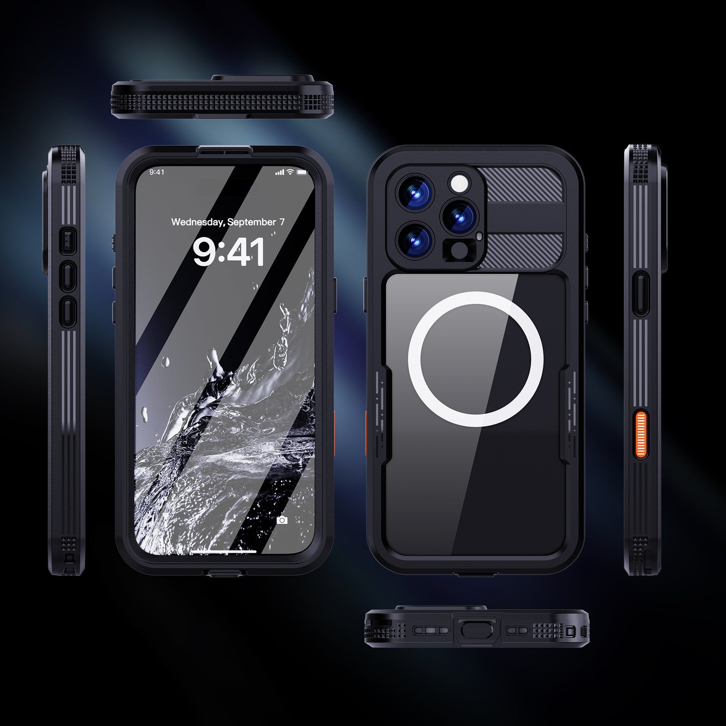 Forro iPhone 16 pro max Shellbox Modelo (MARS)