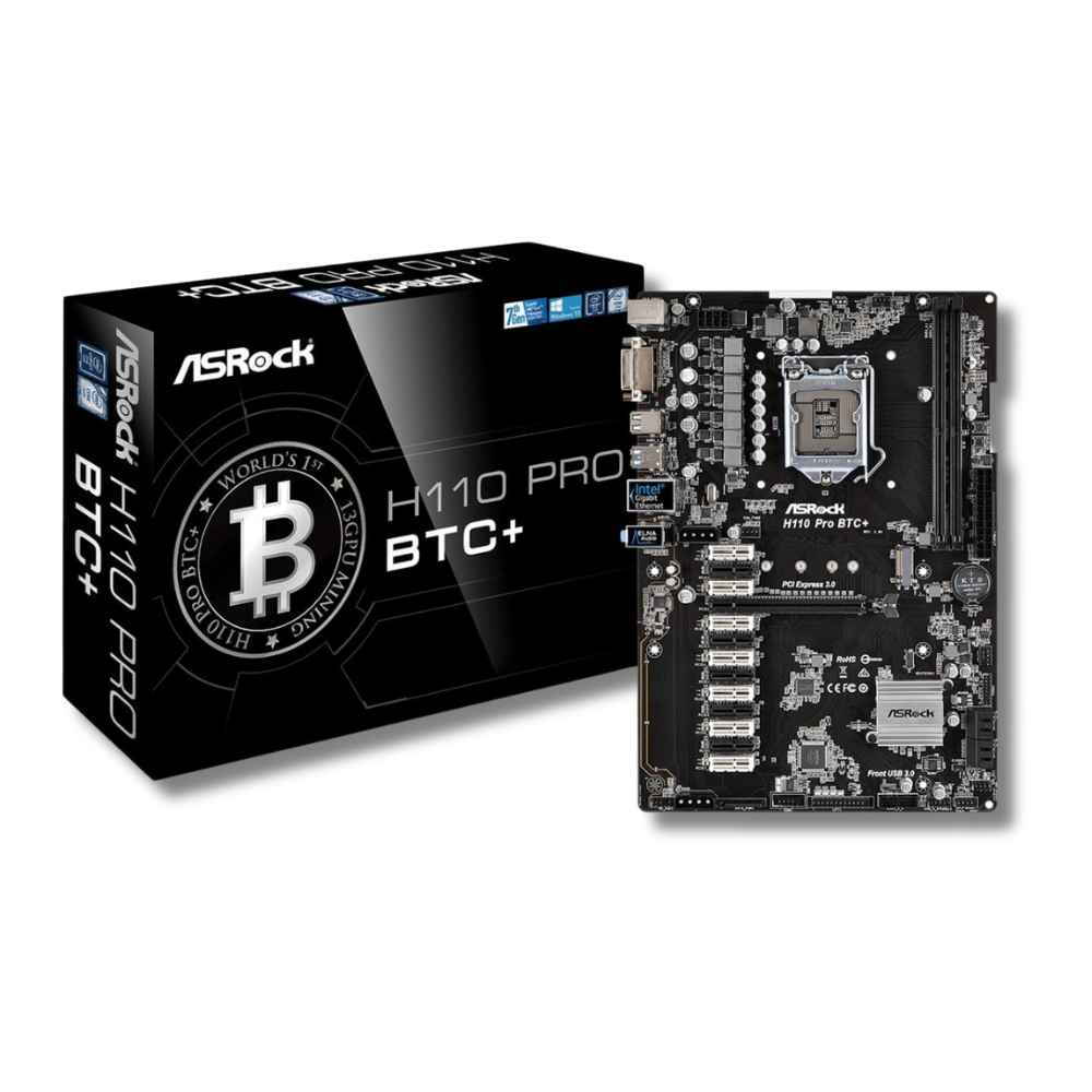 Placa base ASRock H110 Pro BTC+