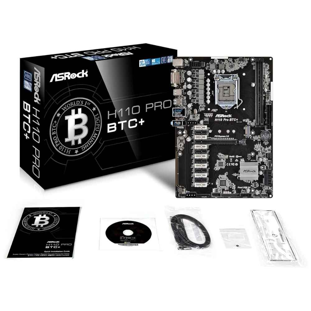 Placa base ASRock H110 Pro BTC+