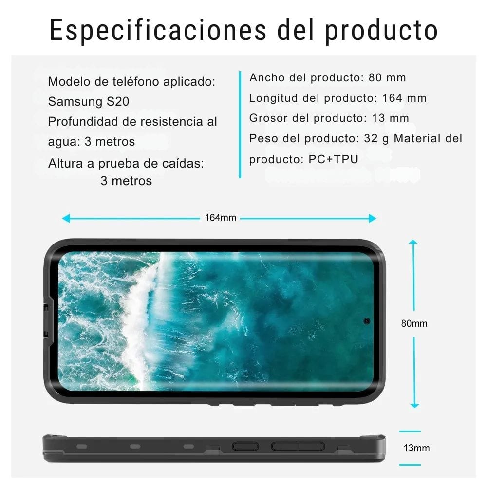 Forro Samsung Galaxy S20 Shellbox Modelo Dot Color Negro