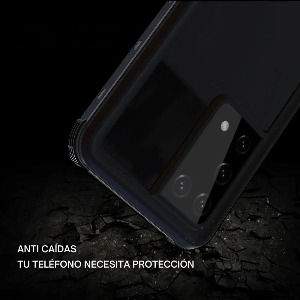Forro Samsung Galaxy S21 Ultra Shellbox Modelo Dot Color Negro