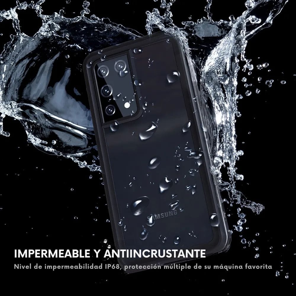 Forro Samsung Galaxy S21 Ultra Shellbox Modelo Dot Color Negro