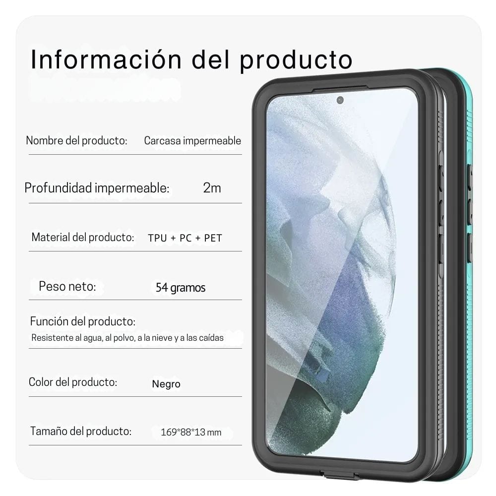 Forro Samsung Galaxy S22+ Shellbox Modelo A Color Negro