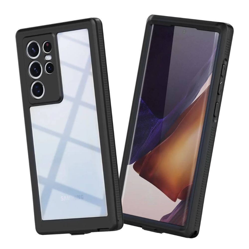 Forro Samsung Galaxy S22 Ultra Shellbox Modelo A Color Negro