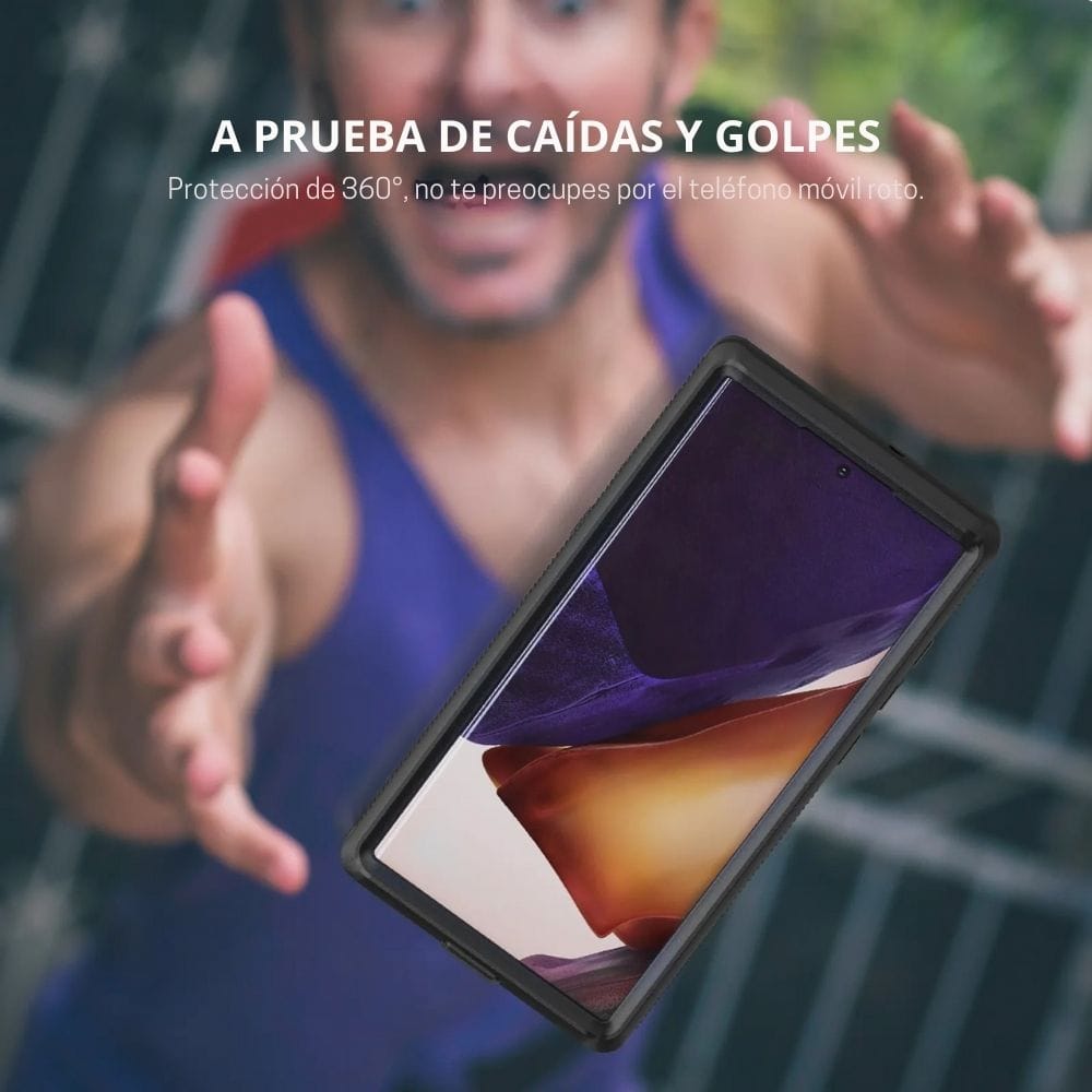 Forro Samsung Galaxy S22 Ultra Shellbox Modelo A Color Negro