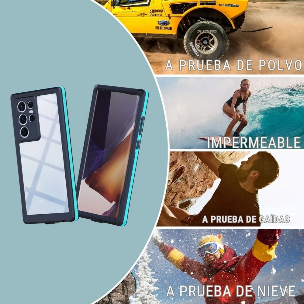 Forro Samsung Galaxy S22 Ultra Shellbox Modelo A Color Negro