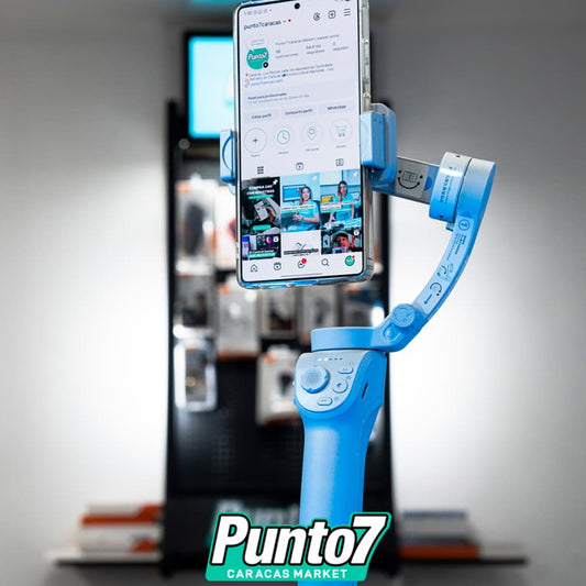 Gimbal Estabilizador TOKQI M01 de 3 Ejes con Luz LED y Trípode