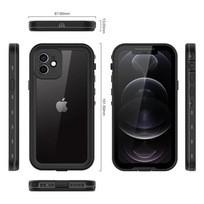 Forro iPhone 12 Shellbox Modelo DOT Color Gris