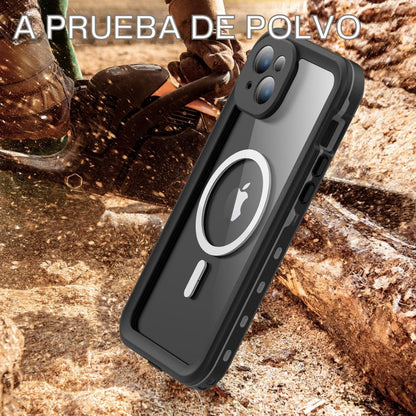 Forro iPhone 13 Mini Shellbox Modelo DOT Color Gris