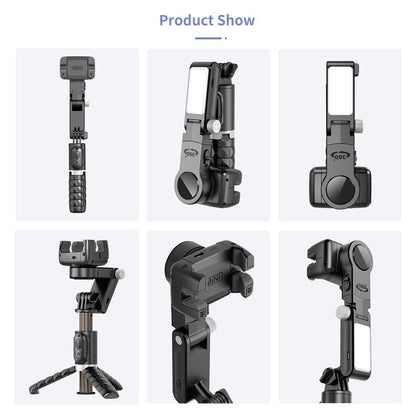 Gimbal Estabilizador Multifuncional Q18 con Luz Rotación 360°