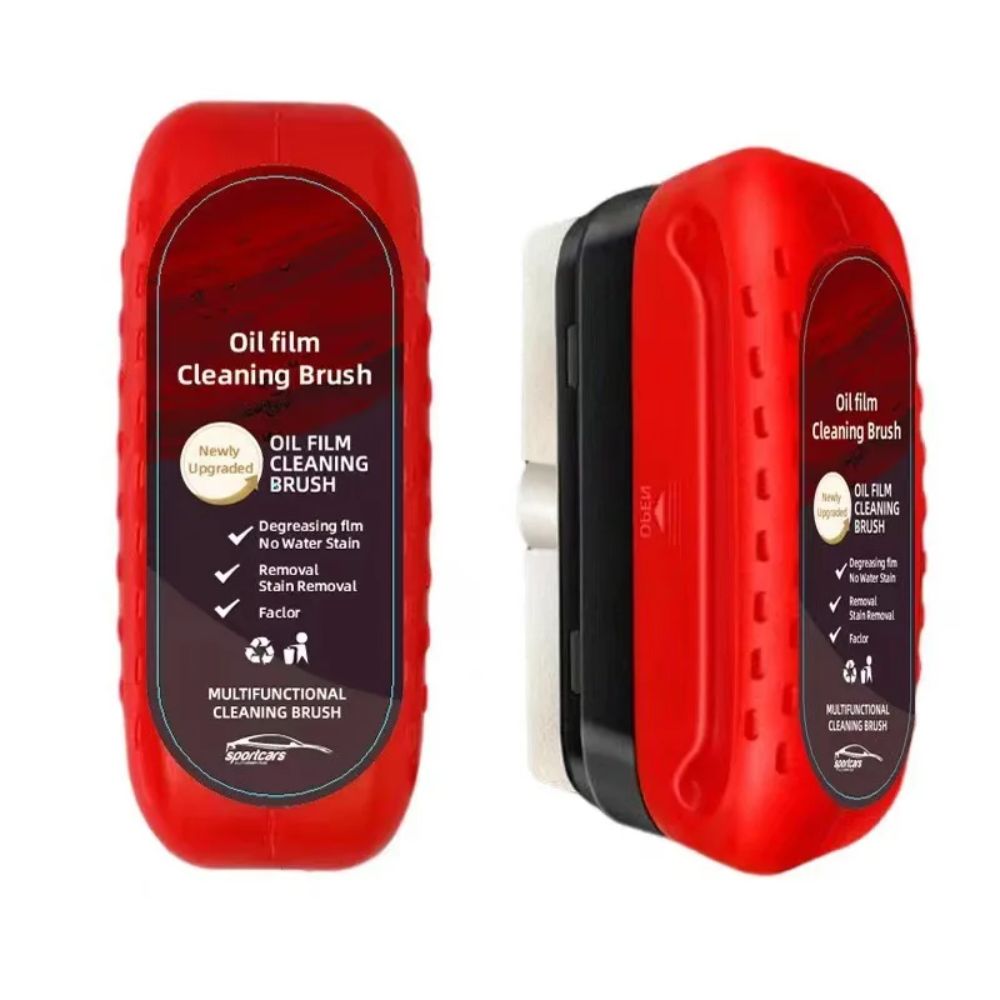 🧼 Limpiador de Vidrios Automotriz con Cepillo Removedor de Película de Aceite – 120ml