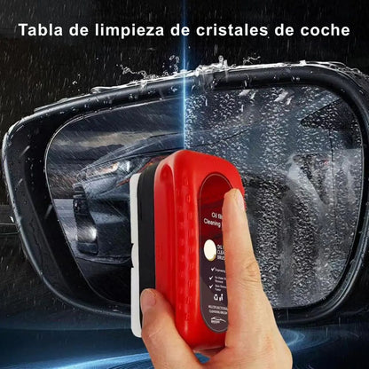 🧼 Limpiador de Vidrios Automotriz con Cepillo Removedor de Película de Aceite – 120ml
