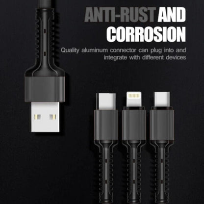 Cable de Carga 3 en 1 Ultra Resistente