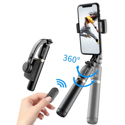 Gimbal Estabilizador Q08 3 en 1 con Trípode y Control Remoto