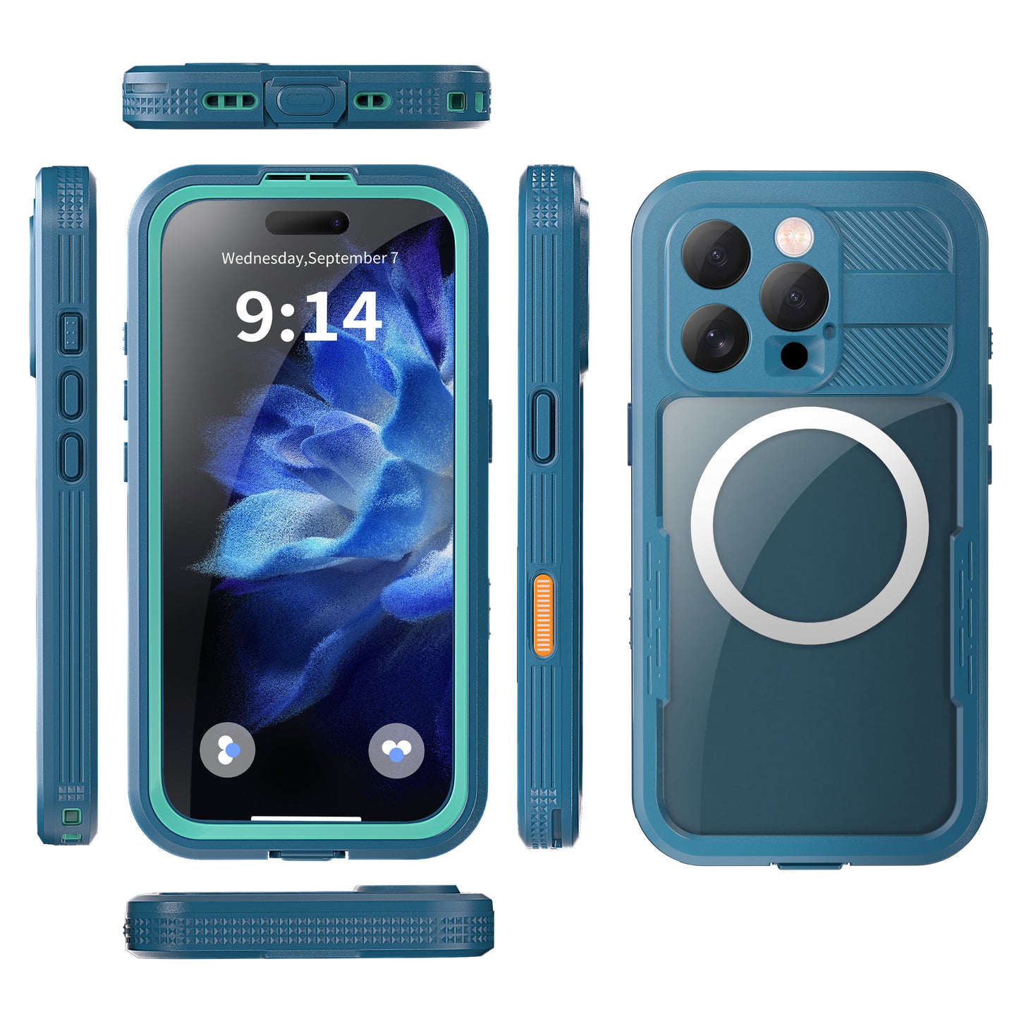 Forro iPhone 16 pro Shellbox Modelo (MARS)