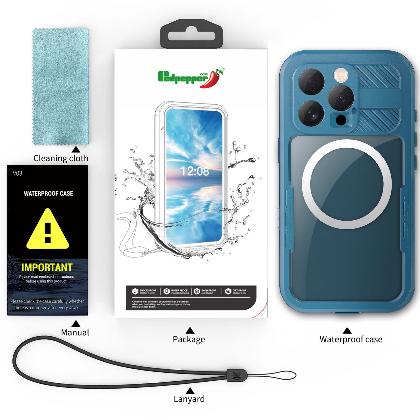 Forro iPhone 16 pro Shellbox Modelo (MARS)