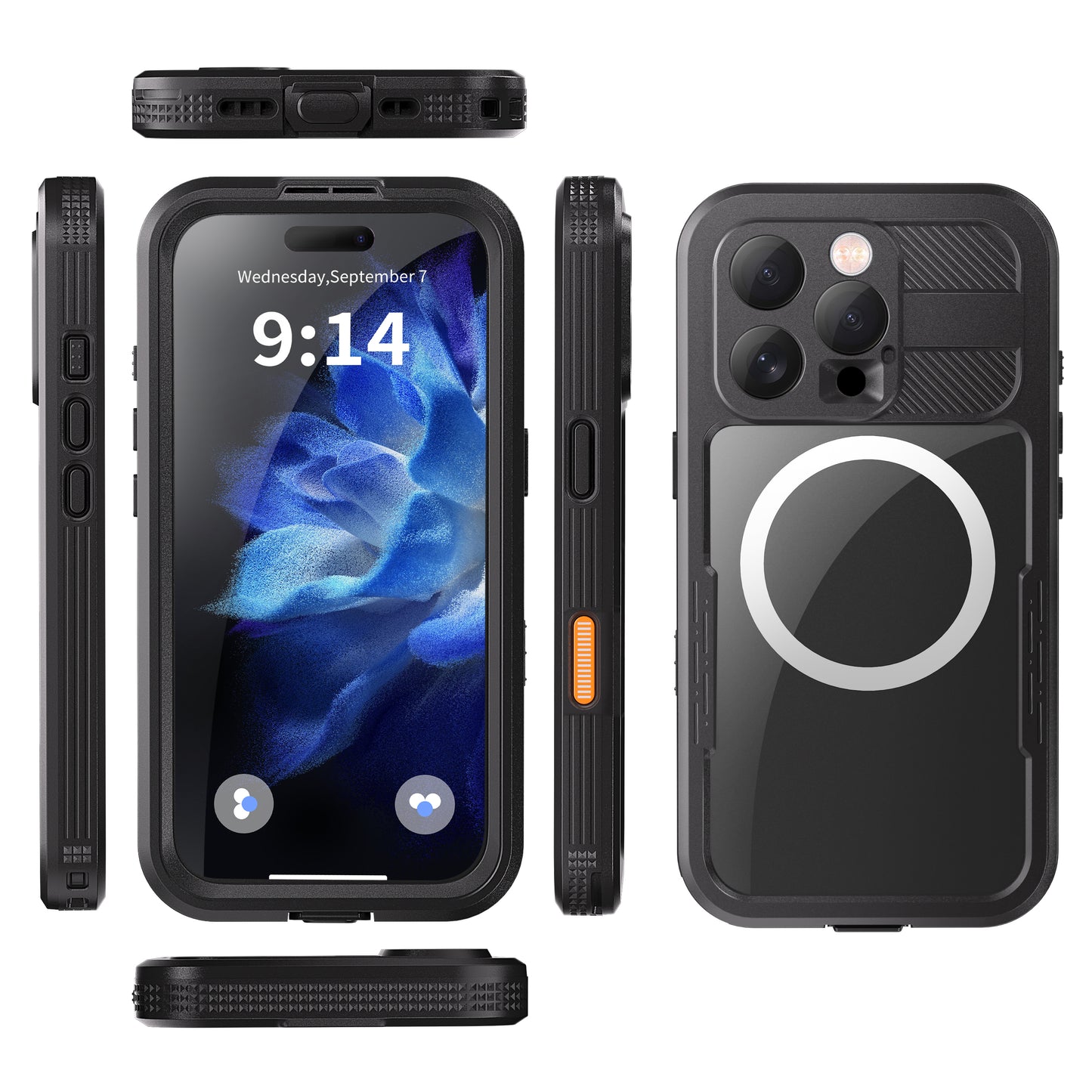 Forro iPhone 16 pro Shellbox Modelo (MARS)