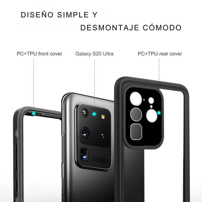 Forro Samsung Galaxy S20 Ultra Shellbox Modelo Dot Color Negro
