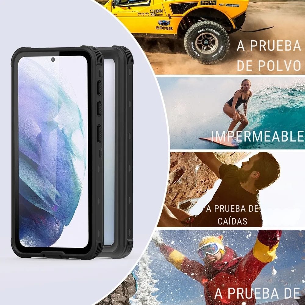 Forro Samsung Galaxy S21 Shellbox Modelo Dot Color Negro