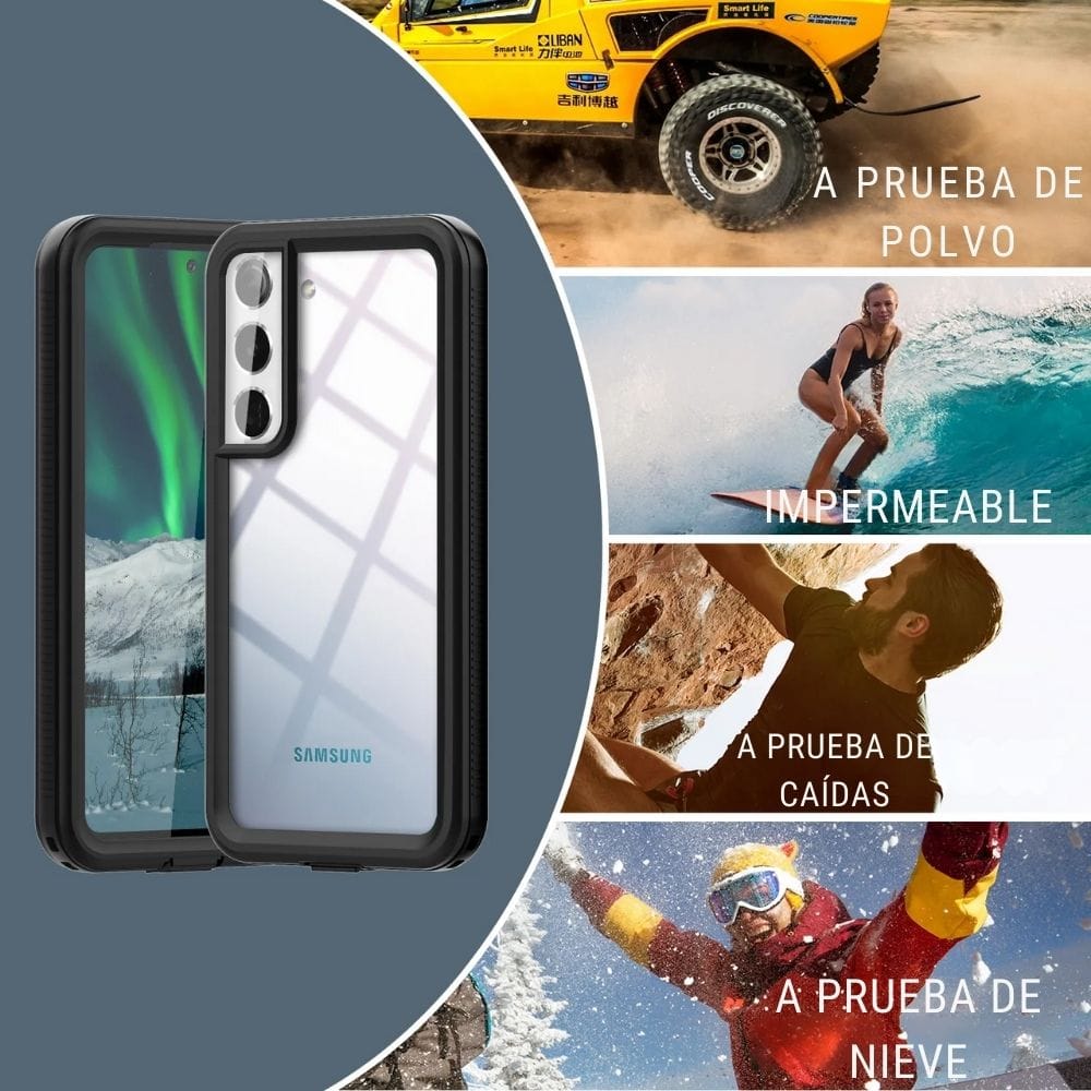 Forro Samsung Galaxy S22 Shellbox Modelo A Color Negro