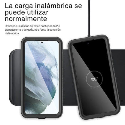 Forro Samsung Galaxy S22+ Shellbox  Modelo A Color Negro